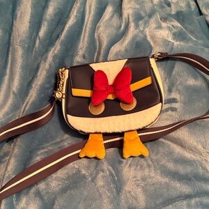 Loungefly Crossbody Bag with Red and Yellow Accents